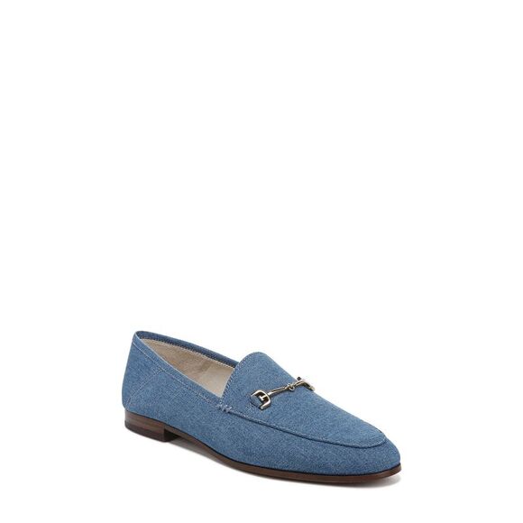 SAM EDELMAN Shoes - NWT SAM EDELMAN Womens Navy DenimBit Loraine Toe Slip On Loafers Shoes 10 M